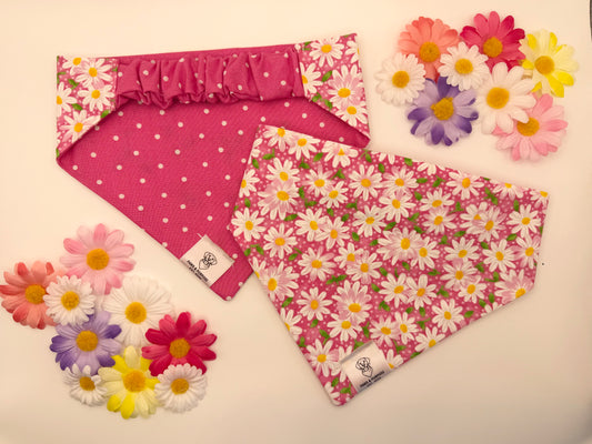 Pink Daisy Bandana