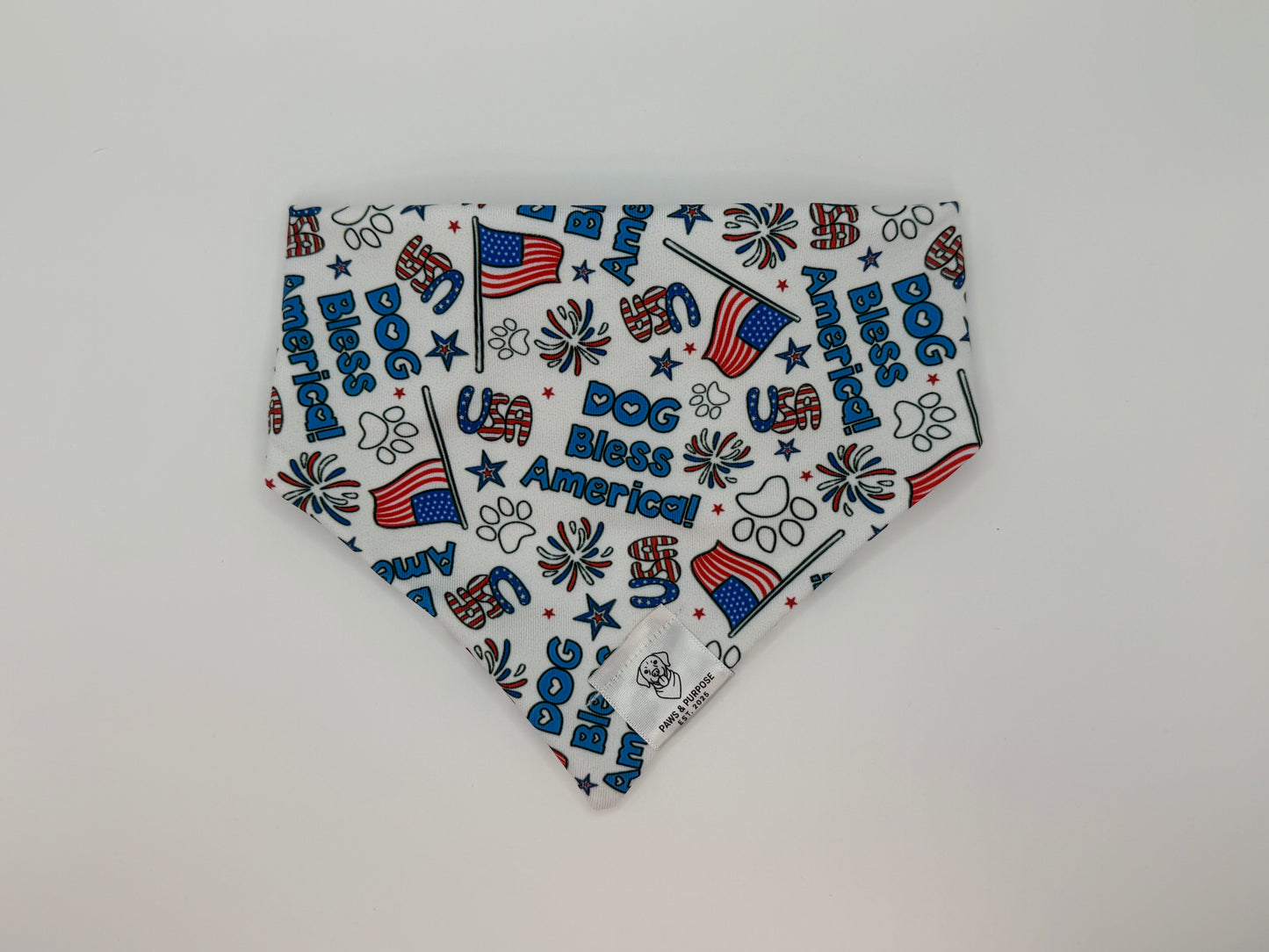 Dog Bless America Cool Quickdry Bandana