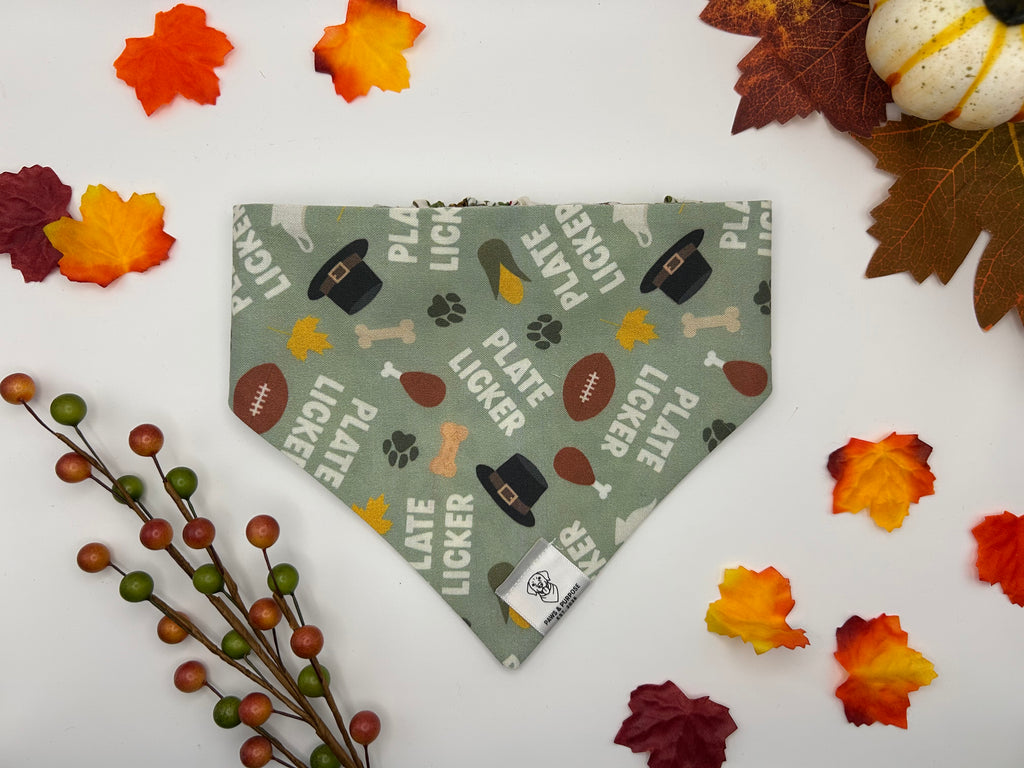 Plate Licker/Woodland Harvest Bandana