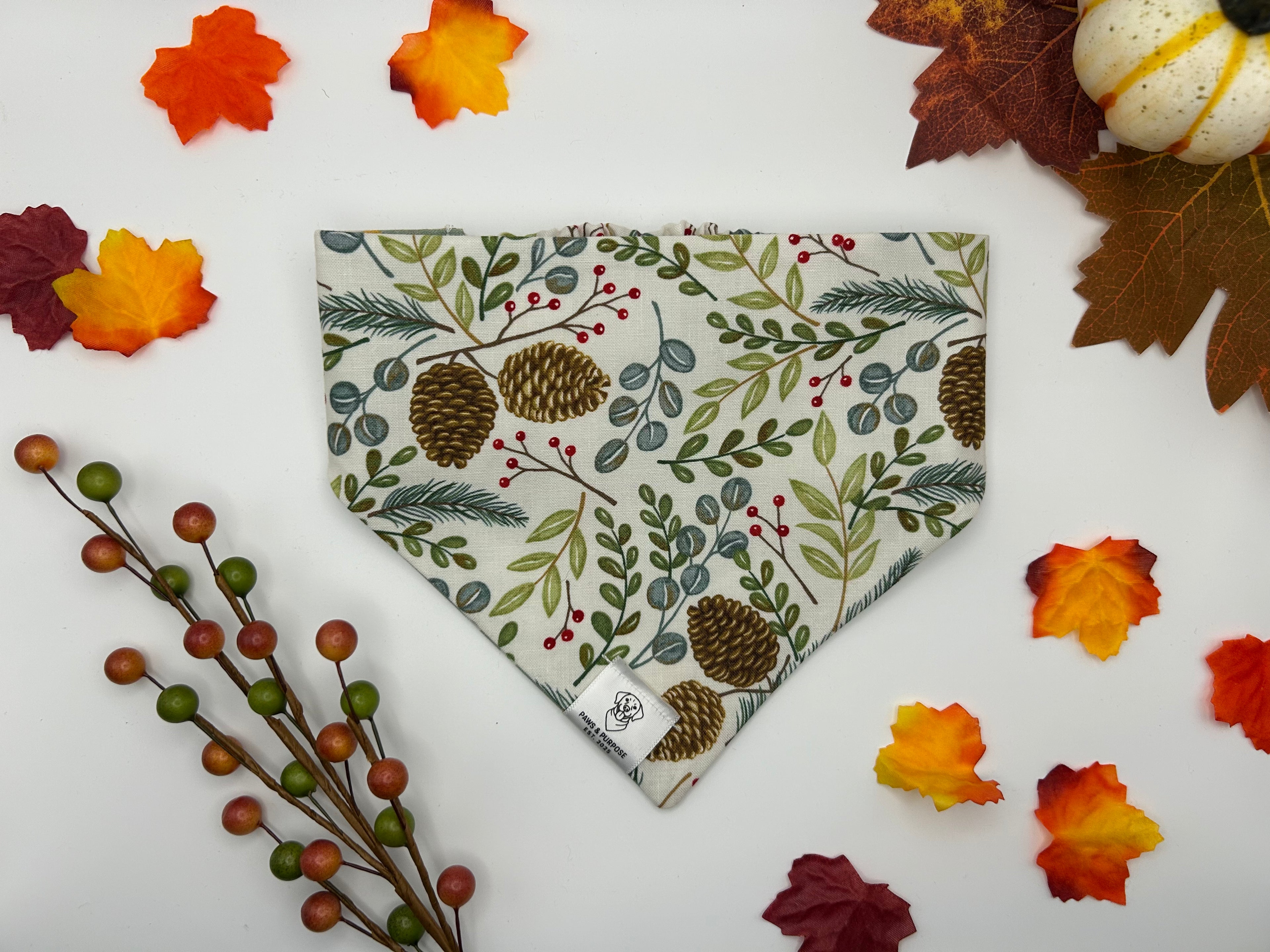 Plate Licker/Woodland Harvest Bandana