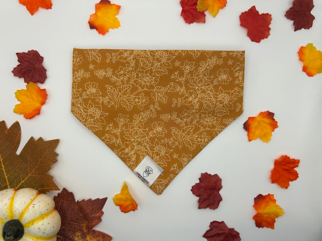 Fall Floral Bandana