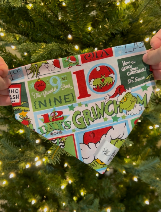 Grinch Bandana *Special Order*