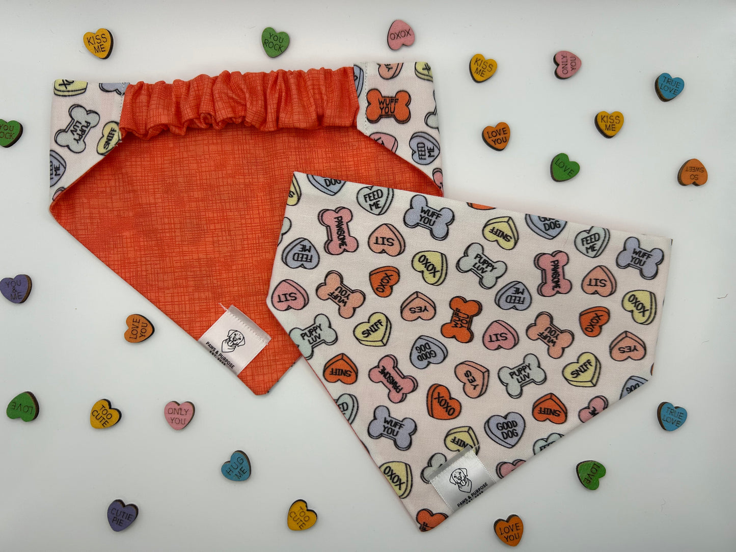 Conversation Hearts Bandana